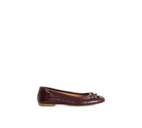 Dune London Women's Wide Fit 'Helenne' Ballet Pumps in Red | Size: 6 Dune London Red 6