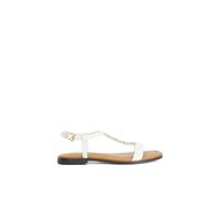Dune London Women's Wide Fit 'Lollipops' Leather Sandals in White | Size: 5 Dune London White 5