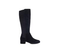 Dune London Women's Wide Fit 'Tayla' Suede Knee High Boots in Navy | Size: 3 Dune London Navy 3