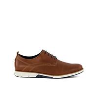 Dune Mens BARNABEY Casual Gibson Shoes Size UK 9 Flat Heel Derby Shoes Tan