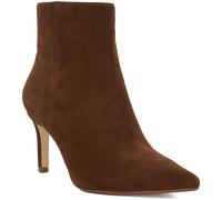 Dune Obsessively Suede Women's Dark Tan Heeled Ankle Boots UK 7