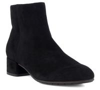 Dune Womens Black-suede Pippie Heeled Suede Ankle Boots Eur 41 / 8 Uk Women