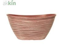 Dune Planter Oval With Rim 51Cm Powdered Brick Effect