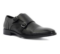 Dune London Men's Mens Satchin - Double Buckle Monk Shoe - Black - Size: 10