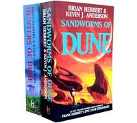 Dune Sequels 2 Books Collection Set (Hunters of Dune and Sandworms of Dune)