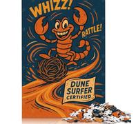 Dune Surfer Certified Cartoon Scorpion Puzzle DIY Game Paper Rectangular Jigsaw Puzzle for Boy Or Girl Birthday Present 1000pcs (75x50cm)