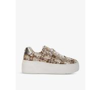 Dune Womens Beige Fabric Episode 2 Woven Low-top Trainers Eur 40 / 7 Uk Women