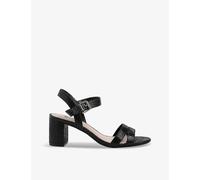 Dune Ladies MERISA Block-Heeled Sandals Size UK 7 Block Heel Black