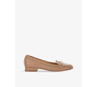 Dune Womens Caramel Leather Graice Snaffle-trim Loafers Eur 37 / 4 Uk Women
