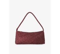 Dune Womens Dune Deliberating Woven Shoulder Bag Berry Synthetic 1 Size