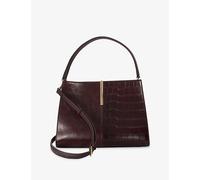 Dune Womens Dune Destined Medium Leather Tote Bag Burgundy Leather 1 Size