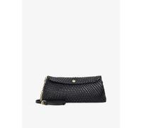 Dune Womens Dune Encourage Woven Faux-Leather Clutch Bag Black Synthetic 1 Size