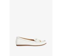 Dune Womens Dune Grier Leather Moccasins White Leather Eur 37 / 4 UK Women