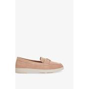 Dune Womens Dune Grinning Charm-Detail Suede Loafers Blush Suede Eur 41 / 8 UK Women