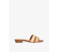 Dune Womens Dune Leti Floral Raffia Slides Orange Raffia Eur 38/5 UK Women