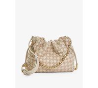 Dune Womens Ecru-leather Primrose Small Woven-leather Shoulder Bag 1 Size