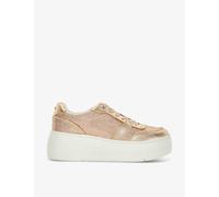 Dune Womens Rose Gold Synthetic Evangelyn 2 Embellished Woven Flatform Trainers Eur 41 / 8 Uk Women