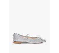 Dune Womens Silver-fabric Holly Crystal-embellished Woven Mary-jane Pumps Eur 40 / 7 Uk Women