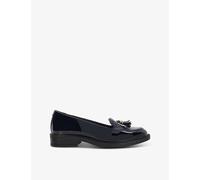 Dune Womens Vy Patent Synthetic Grape Textured-vamp Loafers Eur 39 / 6 Uk Women