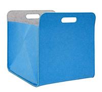 DuneDesign Felt Storage Box 33x33x38cm Kallax Felt Basket Ikea Shelf Inset Cube Blue