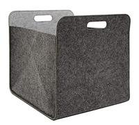 DuneDesign Felt Storage Box 33x33x38cm Kallax Felt Basket Ikea Shelf Inset Cube Grey