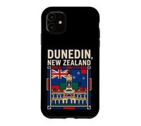 Dunedin New Zealand Flag Clock Tower Vintage Art Case for iPhone 11