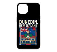Dunedin New Zealand Flag Clock Tower Vintage Art Case for iPhone 13