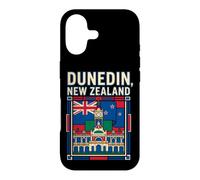 Dunedin New Zealand Flag Clock Tower Vintage Art Case for iPhone 17