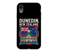 Dunedin New Zealand Flag Clock Tower Vintage Art Case for iPhone XR
