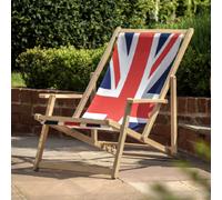 dunedin outdoor wooden deck chair in multicoloured