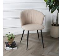 Dunelm - Boucle Occasional Chair - Beige Home Garden Direct Beige One Size
