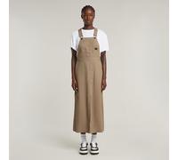 G-star Dungaree Sleeveless Long Dress Brown M Woman