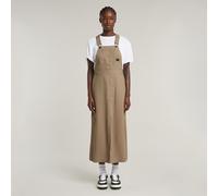 Dungaree Dress - Beige - Women S