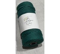 Dungaree Queen 3mm x 100m Macrame Cord, Dream Catchers, Wall Hanging. 100% cotton, soft, strong and durable. The cord is available in a variety of colours. (Green)