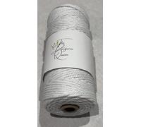 Dungaree Queen 3mm x 100m Macrame Cord, Dream Catchers, Wall Hanging. 100% cotton, soft, strong and durable. The cord is available in a variety of colours. (White)