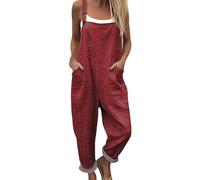 Dungarees for Women UK Plus Size Bee Floral Printed Wide Leg Bib Overalls With Pockets Summer Casual Fashion Adjustable Straps Loose Fit Sleeveless Jumpsuit Suspender for Holiday Everyday