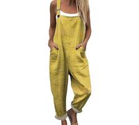Dungarees for Women UK Plus Size Bee Floral Printed Wide Leg Bib Overalls With Pockets Summer Casual Fashion Adjustable Straps Loose Fit Sleeveless Jumpsuit Suspender for Holiday Everyday