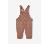 Dungarees in Pigment Dye Twill for Babies tomato red