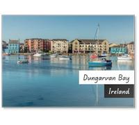 Dungarvan Bay in Ireland on High Tide with Boats Reflection, Fridge Magnet