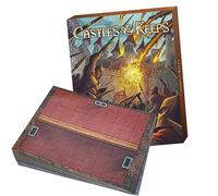 DUNGEON CRAFT: Castles & Keeps Board Game, 1000+ Fantasy Tabletop Roleplaying Game Terrain Tiles for Battle Maps, Double-Sided Dry/Wet Erase - D&D Compatible