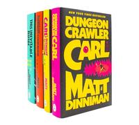 Dungeon Crawler Carl Series by Matt Dinniman 4 Books Collection Set (Dungeon Crawler Carl, Carl's Doomsday Scenario, The Dungeon Anarchist's Cookbook and This Inevitable Ruin)