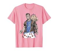 Dungeon Crawler Carl Sketchbook Princess Donut and Carl Book T-Shirt, Men, Pink, 3X-Large