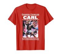 Dungeon Crawler Carl Vintage Paperback Illustration Book T-Shirt, Men, Red, Large