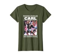 Dungeon Crawler Carl Vintage Paperback Illustration Book T-Shirt, Women, Olive Green, X-Small