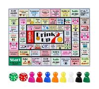 Dungeon Crawler Drinking Board Games For Adults Rubber Mat Drinking Board Game Funny Party Interactive Drinking Games For Game Night Birthday Family Play Or Any Occasion Age 21+ 2 8 (White, 38CM)