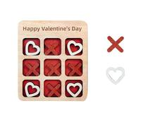 Dungeon Crawler Valentine's Day Tac Toe Game Board Valentine's Day Holiday Party Boredom Game Props Party & Co Summer (Red, 12cm)