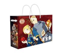 Dungeon Delicious Lucky Bag Dungeon Fans Gift Set Include DIY Figure Laios Stickers Mobile Phone Stand Bookmark Badges Greeting Card Curriculum Schedule Postcard Etc.