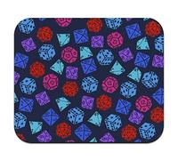Dungeon Dice Pattern for Fighting Dragons Low Profile Thin Rubber Mouse Pad Mousepad
