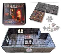 Dungeon Forge Magnetic Battle Tiles - 32 Snap-Together Terrain Pieces for Tabletop RPGs - Create Custom Maps for Dungeons, Castles, & Fantasy Adventures