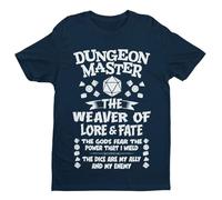 Dungeon Master - Funny Graphic Men's T-Shirt - Casual Printed Tee - Great Gift for Dad, Husband or Brother - Blue - 4XL